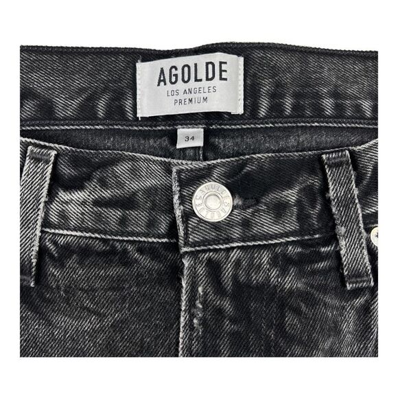 NewâAgolde Men USâ34 Black Jeans Tapered Slim Fit Denim WashedâCasualâCottonâ - Picture 11 of 14